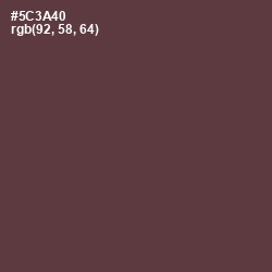 #5C3A40 - Matterhorn Color Image