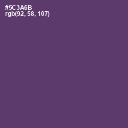 #5C3A6B - Voodoo Color Image