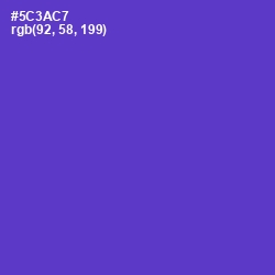 #5C3AC7 - Purple Heart Color Image