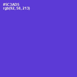 #5C3AD5 - Purple Heart Color Image