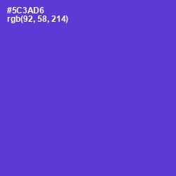 #5C3AD6 - Purple Heart Color Image