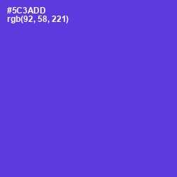 #5C3ADD - Purple Heart Color Image