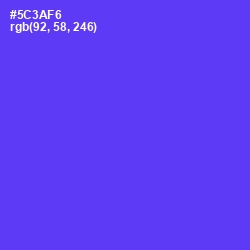 #5C3AF6 - Purple Heart Color Image