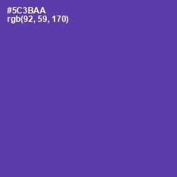 #5C3BAA - Royal Purple Color Image