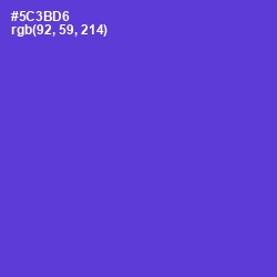 #5C3BD6 - Purple Heart Color Image