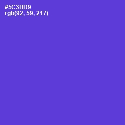 #5C3BD9 - Purple Heart Color Image