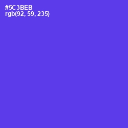 #5C3BEB - Purple Heart Color Image