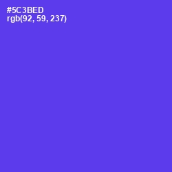 #5C3BED - Purple Heart Color Image