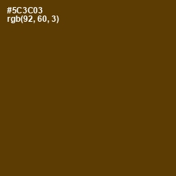 #5C3C03 - Saddle Brown Color Image