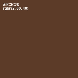 #5C3C28 - Irish Coffee Color Image