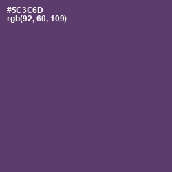 #5C3C6D - Voodoo Color Image