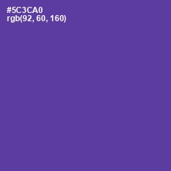 #5C3CA0 - Royal Purple Color Image