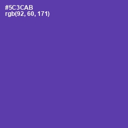 #5C3CAB - Royal Purple Color Image