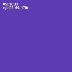 #5C3CB3 - Royal Purple Color Image