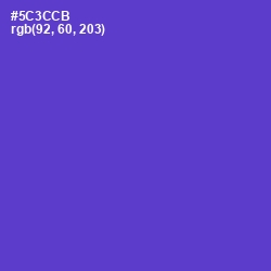 #5C3CCB - Purple Heart Color Image