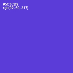 #5C3CD9 - Purple Heart Color Image