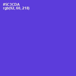 #5C3CDA - Purple Heart Color Image
