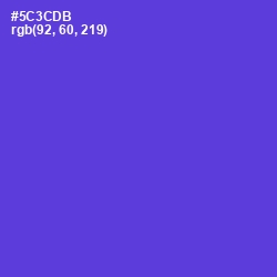 #5C3CDB - Purple Heart Color Image