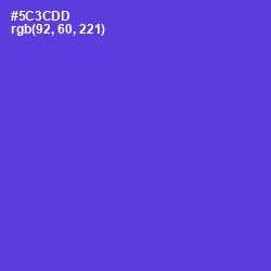#5C3CDD - Purple Heart Color Image