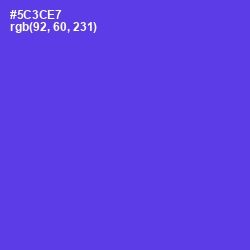 #5C3CE7 - Purple Heart Color Image
