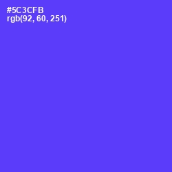 #5C3CFB - Purple Heart Color Image