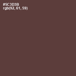 #5C3D3B - Congo Brown Color Image