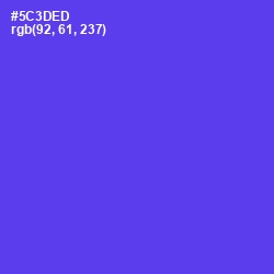 #5C3DED - Purple Heart Color Image