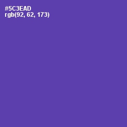 #5C3EAD - Royal Purple Color Image