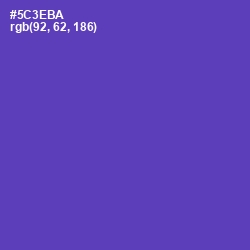 #5C3EBA - Royal Purple Color Image