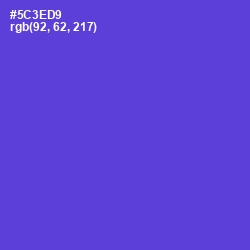 #5C3ED9 - Purple Heart Color Image