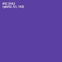 #5C3FA2 - Royal Purple Color Image