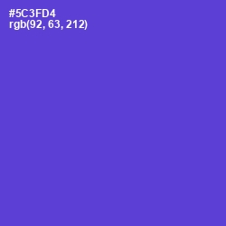 #5C3FD4 - Purple Heart Color Image