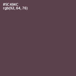 #5C404C - Emperor Color Image