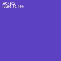 #5C41C2 - Fuchsia Blue Color Image