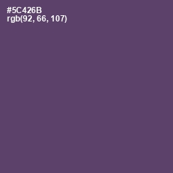 #5C426B - Mulled Wine Color Image