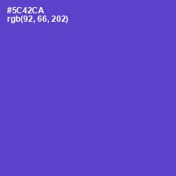 #5C42CA - Fuchsia Blue Color Image