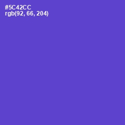 #5C42CC - Fuchsia Blue Color Image