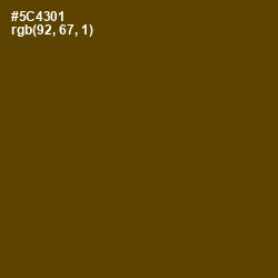 #5C4301 - Bronze Olive Color Image