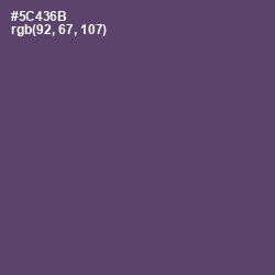 #5C436B - Mulled Wine Color Image