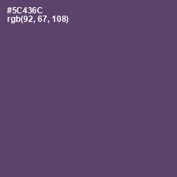 #5C436C - Mulled Wine Color Image