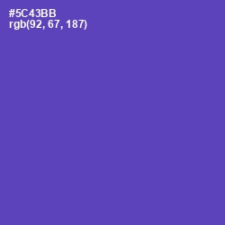 #5C43BB - Blue Violet Color Image