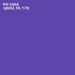 #5C45AA - Butterfly Bush Color Image