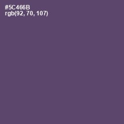 #5C466B - Mulled Wine Color Image