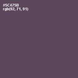 #5C475B - Don Juan Color Image
