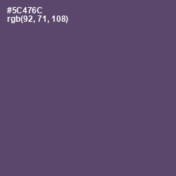 #5C476C - Mulled Wine Color Image