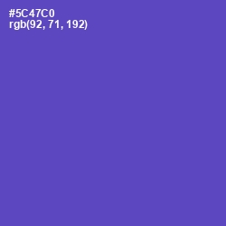 #5C47C0 - Fuchsia Blue Color Image