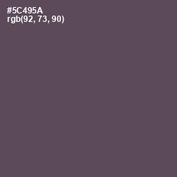#5C495A - Don Juan Color Image