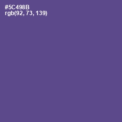 #5C498B - Victoria Color Image