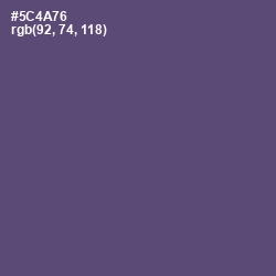 #5C4A76 - Comet Color Image