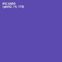 #5C4AB0 - Blue Violet Color Image